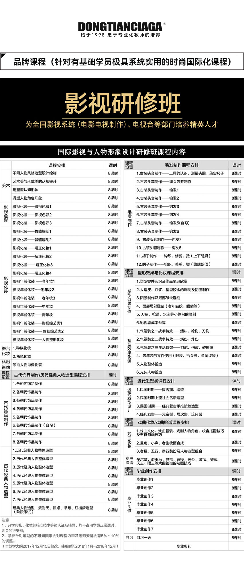 影视化妆研修